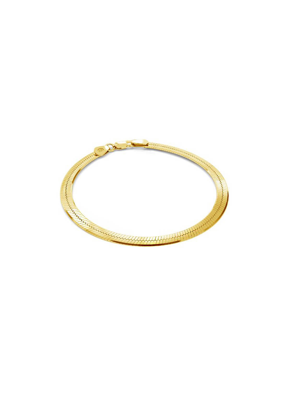 Das Schlangenarmband Gold besticht durch sein elegantes Design und die geschmeidige Form, die sich perfekt ans Handgelenk schmiegt. Der goldene Schimmer verleiht diesem Schlangenarmband eine luxuriöse Ausstrahlung und macht es zum idealen Accessoire für besondere Anlässe. Tragen Sie das Schlangenarmband Gold, um Ihrem Look eine mystische und edle Note zu verleihen.